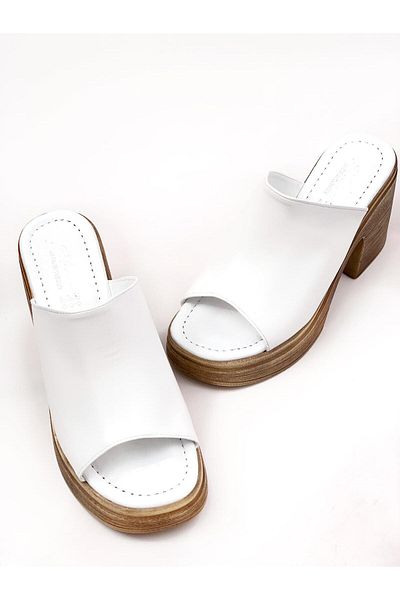 bescobel Pantofi de damă, alb, Denver Skin Ready, cu platformă cu toc înalt, ortopedice, cu talpă confortabilă, cu toc