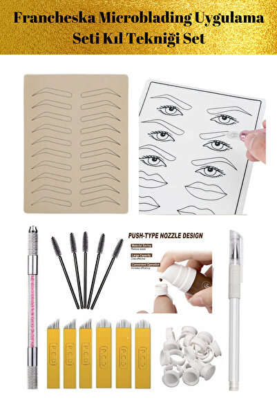 Francheska Microblading Uygulama Seti Kıl Tekniği Set