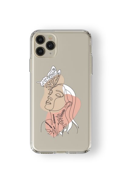 Multitronic حافظة شفافة مطبوعة بتصميم فني متوافق مع هاتف Iphone 11 Pro Max