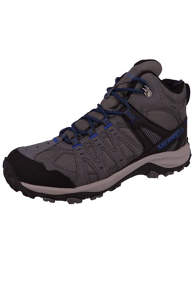Merrell Herren Wanderstiefel Stiefel Wanderschuhe Accentor 3 Sport Mid GTX J037365 Grau Rock/Blue Lederimit