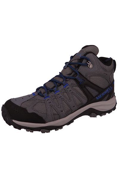 Merrell Herren Wanderstiefel Stiefel Wanderschuhe Accentor 3 Sport Mid GTX J037365 Grau Rock/Blue Lederimit