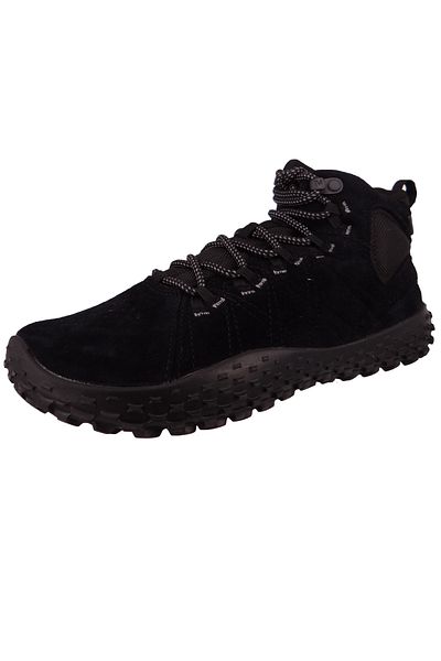 Merrell Herren Halbschuhe Wanderschuhe Wrapt Hiker HI Barefoot J037751 Schwarz Black/Black Leder mit Merre