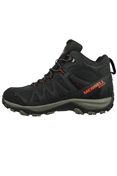 Merrell Herren Wanderstiefel Wanderschuhe Accentor Sport Mid GTX J036737 Schwarz Black/Tangerine Textil/Synt