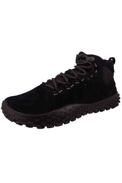 Merrell Herren Halbschuhe Wanderschuhe Wrapt Hiker HI Barefoot J037751 Schwarz Black/Black Leder mit Merre