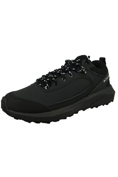 Columbia Herren Trekkingschuhe Wanderschuhe Trailstrom Peak 1987051 Schwarz 10 Black Light Sand Leder und Tex