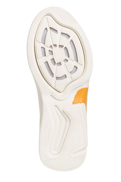 Tamaris 1-23720-24 145 Damen Beyaz Safran Yılan Weiss Leder Spor Ayakkabı