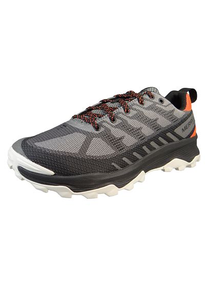 Merrell Herren Halbschuhe Halbschuhe Wanderschuhe Speed Eco WP J036999 Grau Charcoal/Tangerine Textil mit E