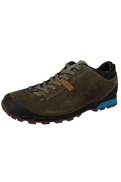 Aku Herren Trekkingschuhe Halbschuhe Wanderschuhe Bellamont III Wildleder GTX 504.3 Braun 561 Braun-Türkis