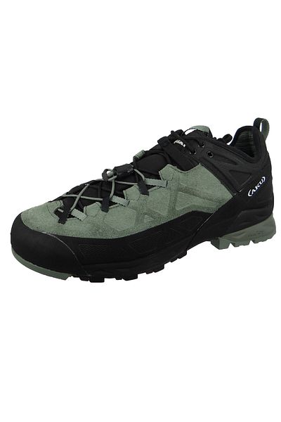 Aku Herren Halbschuhe Wanderschuhe Rock DFS 722.1 Grün 051 Green Wildleder / Wildleder mit VIBRAM Megagrip &