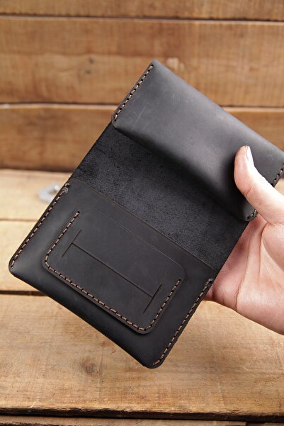 New Coast Leather 1900's Hakiki Deri El Yapımı Tütün Kesesi Tütün Çantası