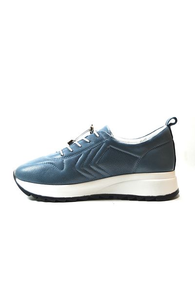Beety 23BY83.K88-B Pantofi ortopedici casual pentru femei, din piele naturală, albastru, cu talpă înaltă