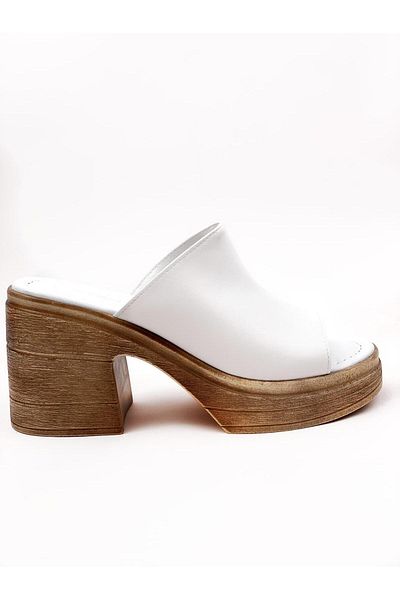 bescobel Pantofi de damă, alb, Denver Skin Ready, cu platformă cu toc înalt, ortopedice, cu talpă confortabilă, cu toc