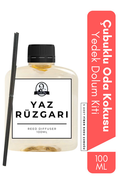 Özcan Bey Yaz Rüzgarı Yedek Çubuklu Oda Ve Ortam Kokusu Esansı Yedek Dolum Şi...