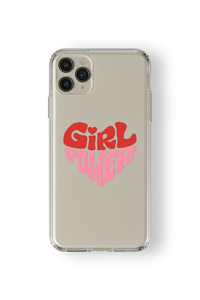Multitronic حافظة شفافة مطبوعة بتصميم Girl Power متوافقة مع هاتف iPhone 11 Pro