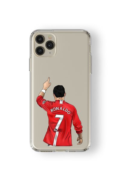 Multitronic حافظة شفافة مطبوعة بتصميم C.Ronaldo متوافقة مع هاتف iPhone 11 Pro