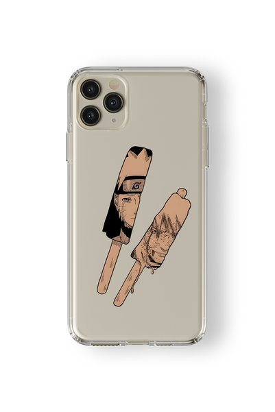 Multitronic حافظة شفافة مطبوعة بتصميم Naruto Duo متوافقة مع هاتف Iphone 11 Pro