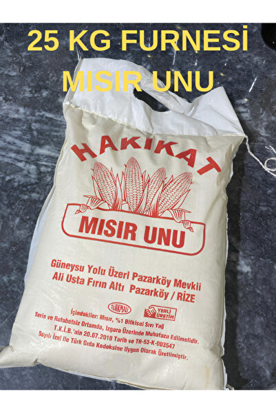 EYE ATAlay Rize Mısır Unu Taş Değirmen Fırınlanmış Mısır Unu 25 Kg (Furnesi)