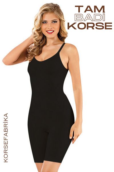 KORSEFABRİKA Slimming and Lifting Badi Corset - Slimming Legs, Adjustment Straps