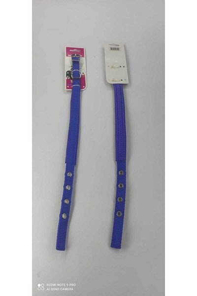 Royalist 15 mm BLUE Color Soft Textured Dog Collar