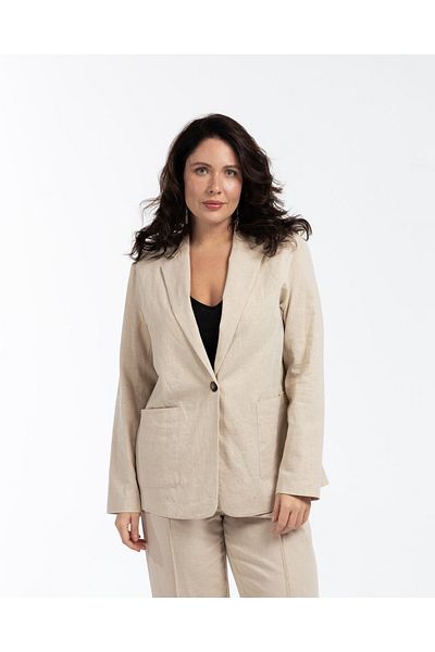 LUOKK Μπουφάν FALLON Λινό Blazer