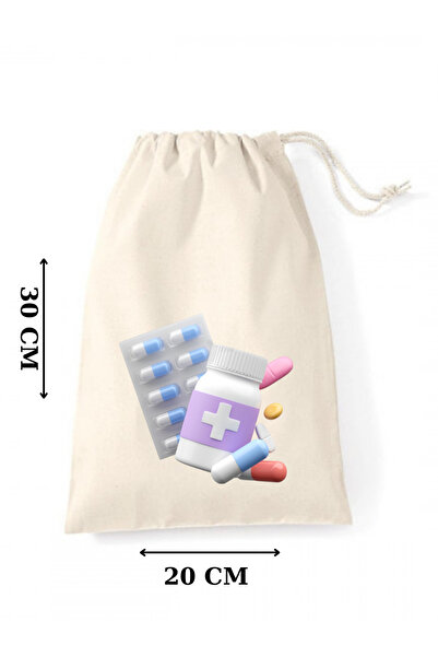 Elbasan Tekstil Ham Bez İlaç Kesesi 20 x 30 Cm Büzgülü