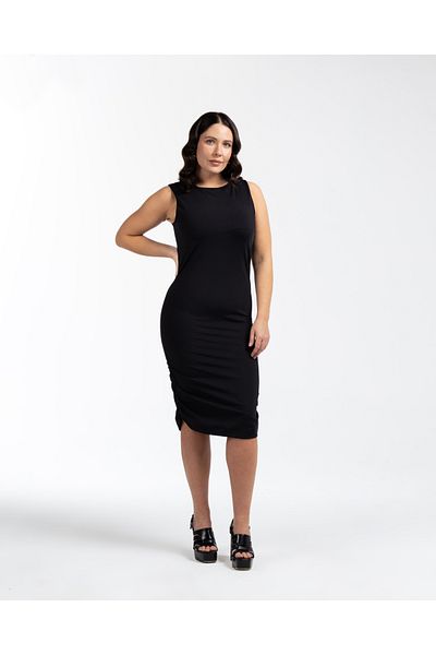 LUOKK Φόρεμα Mindy Gatherer Midi Size Plus Size
