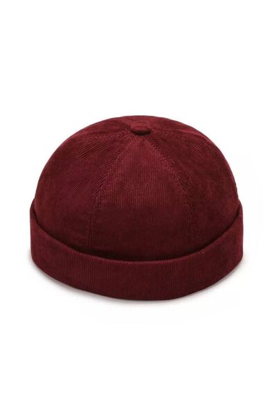 Hat Factory Unisex Fitilli Kadifeli Sipersiz Docker Şapka