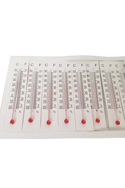 Hayal Sepeti Termometre Isı Ölçer 10adet 7,5 X 1,5cm