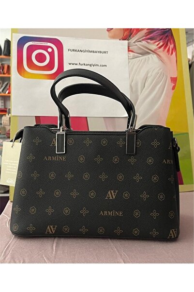 Armine 311 حقيبة سوداء مطبوعة