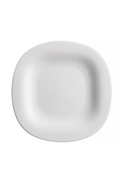 Luxmi Lard Luminarc France Carine Tampered White Dessert Plate 19 Cm Pack of 6
