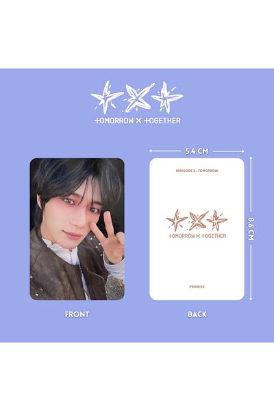Kpop Dünyasi TXT '' Minisode 3 : Tomorrow'' Promise VerPhotocards Set