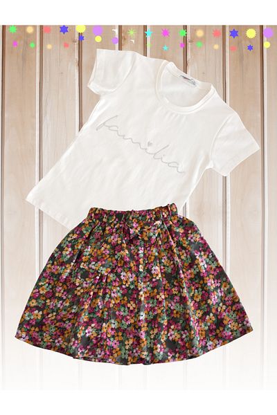 MODA59 Skirt and T-shirt Set for Kids