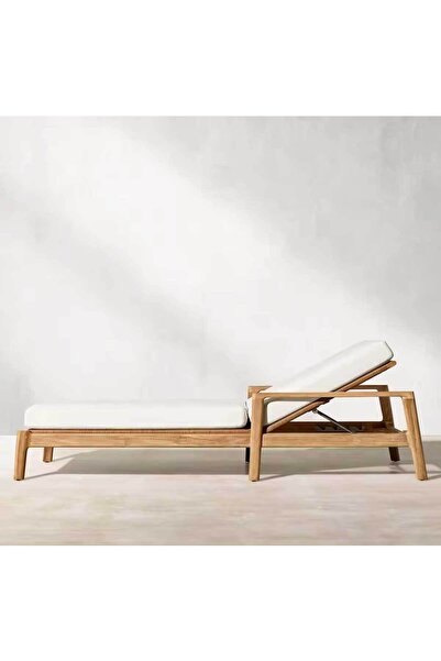 teknotrust Hasır Lüks Katlanır Şezlong Minder Pratik Şezlong Minderi Yıkanabilir Sıvı Gecirmez Beyaz 2 Yıl