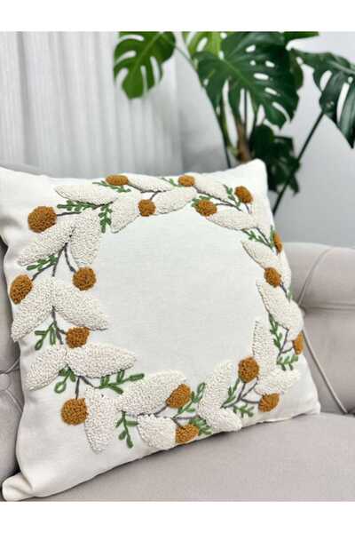 FN Embroidered 2 Pieces Throw Pillow Cover