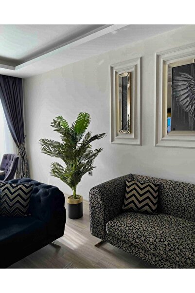İremÇiçekçilik Yeni Areka Metal Saksıda Yapay Areka 160 Cm Yapay Ağaç