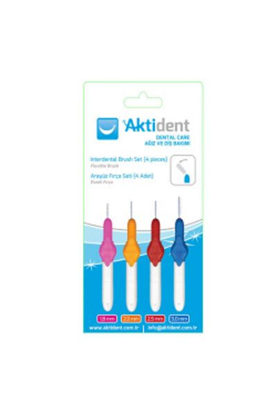 Aktident Interface Brush Set Mixed 4 Pieces (1 PC)