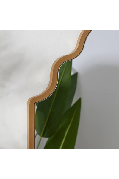 MKS Design Asimetrik Ayna / Asimetrik Duvar Dekor Aynası / Konsol Aynası / Düzensiz Ayna / Dekor Aynası