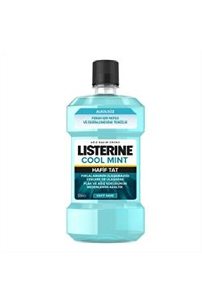 Listerine ( KİL MASKESİ HEDİYE ) Listerine Cool Mint Alkolsüz Gargara 500 ml ...