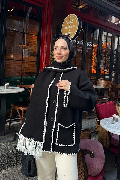 ELBİCA Shawl Collar Ribbed Jacket 24060