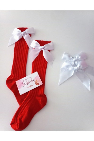 PAMBIK AYAKLAR 29 октомври 23 април Show Girls' Ribbon Аксесоаризирани памучн...
