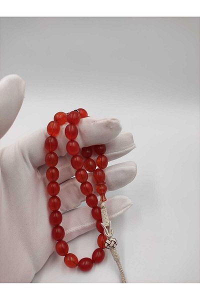 ALTUNTAŞ USTA 1000 Sterling Kazaziye Tassel - Red, Yumura Design, Including Workmanship