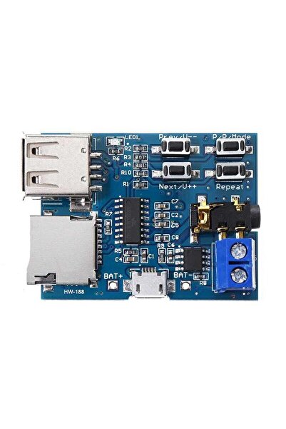 Hobi Mekatronik TF Kart ve USB Flash Disk Girişli MP3 Çalar Modül