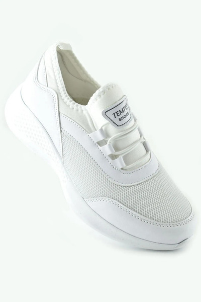 Bitmedeniste Kadın Bağcıksız Beyaz Spor Ayakkabı