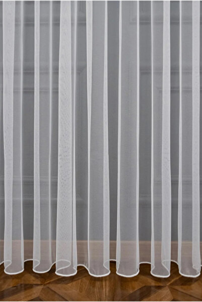 yağmur zebra Grek Modern Tulle Curtain - 1/2 Pleated, Skirt Leaded (Quarter Pleated)