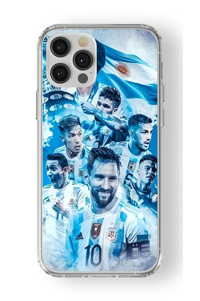 Multitronic حافظة شفافة مطبوعة بتصميم ميسي متوافقة مع هاتف iPhone 15 Pro Max