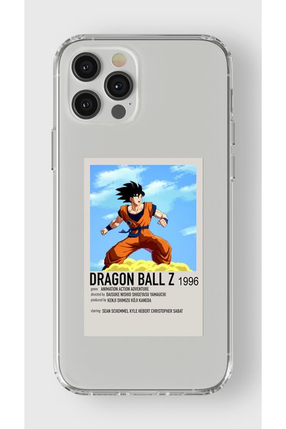 Multitronic حافظة شفافة مطبوعة بتصميم ملصق Dragon Ball Z متوافق مع هاتف Iphon...