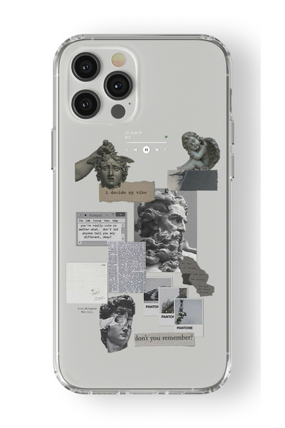 Multitronic حافظة شفافة مطبوعة بتصميم لا تنسى متوافقة مع هاتف iPhone 15 Pro