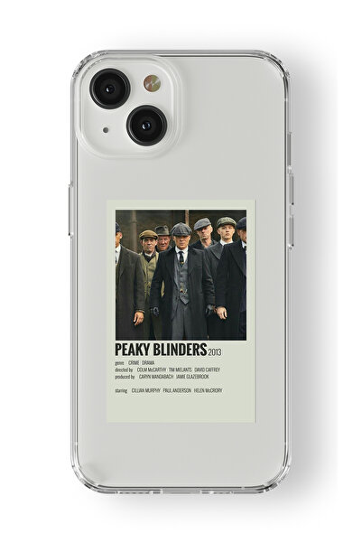 Multitronic Iphone 13 Uyumlu Peaky Blinders Poster Tasarım Baskılı Şeffaf Kılıf
