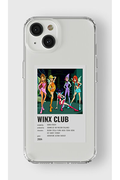 Multitronic حافظة شفافة مطبوعة بتصميم ملصق Winx Club Minimalist متوافقة مع ها...