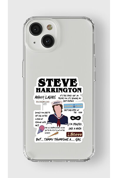 Multitronic حافظة شفافة مطبوعة بتصميم Stranger Things متوافقة مع هاتف Iphone 13